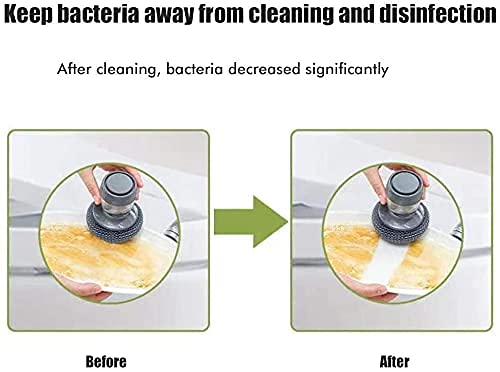 HydroScrub | All-in-One Soap Dispensing Steel Mesh Brush