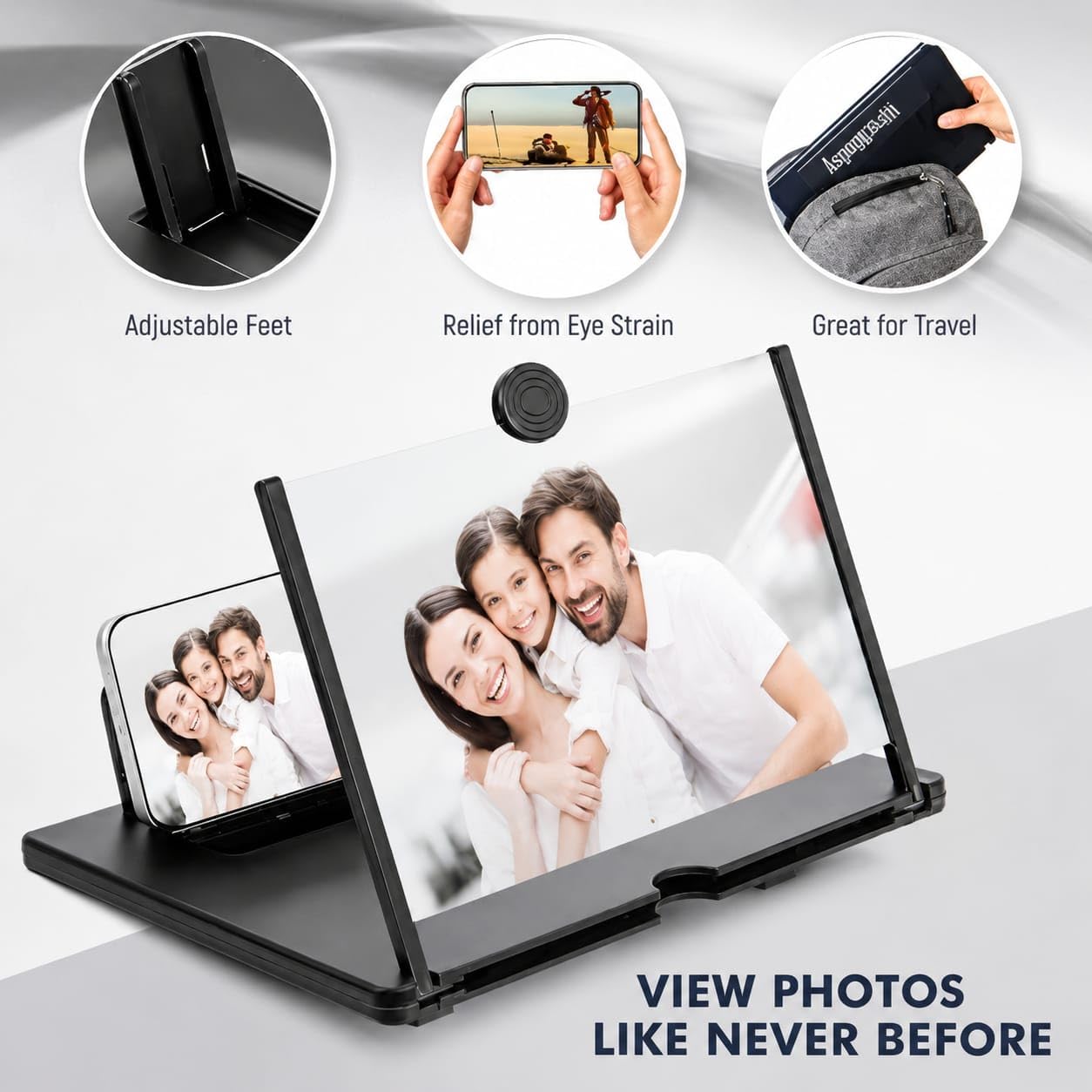 VistaFold | Slim Flat-Folding Personal Theatre Lens & Device Dock