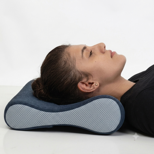 Ivorynest | Contour Memory Pillow – Ergonomic Cervical Neck Support Pillow with Breathable Bamboo Cover